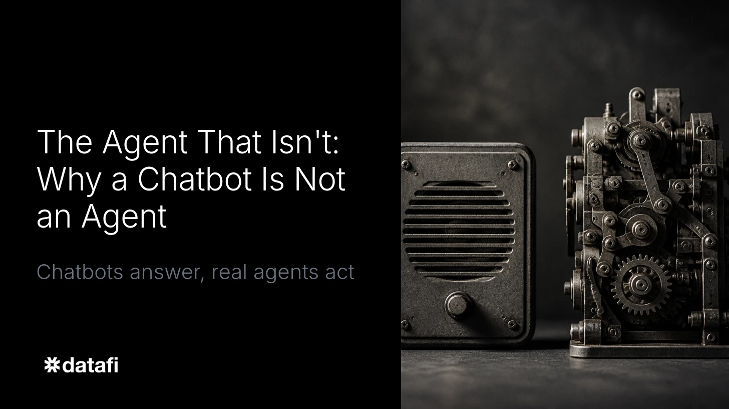 The Agent That Isn't: Why a Chatbot Is Not an Agent