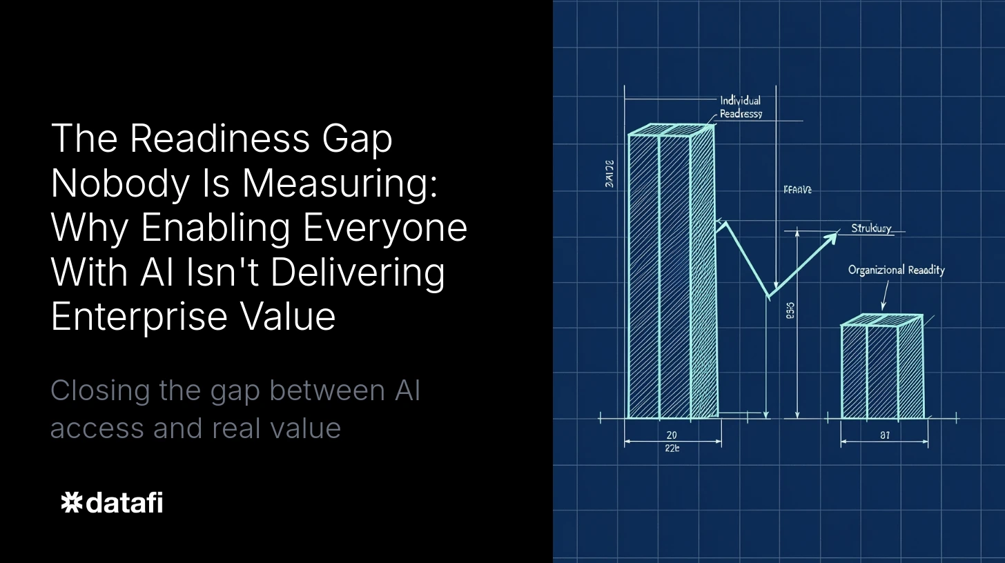 The Readiness Gap Nobody Is Measuring: Why Enabling Everyone With AI Isn't Delivering Enterprise Value