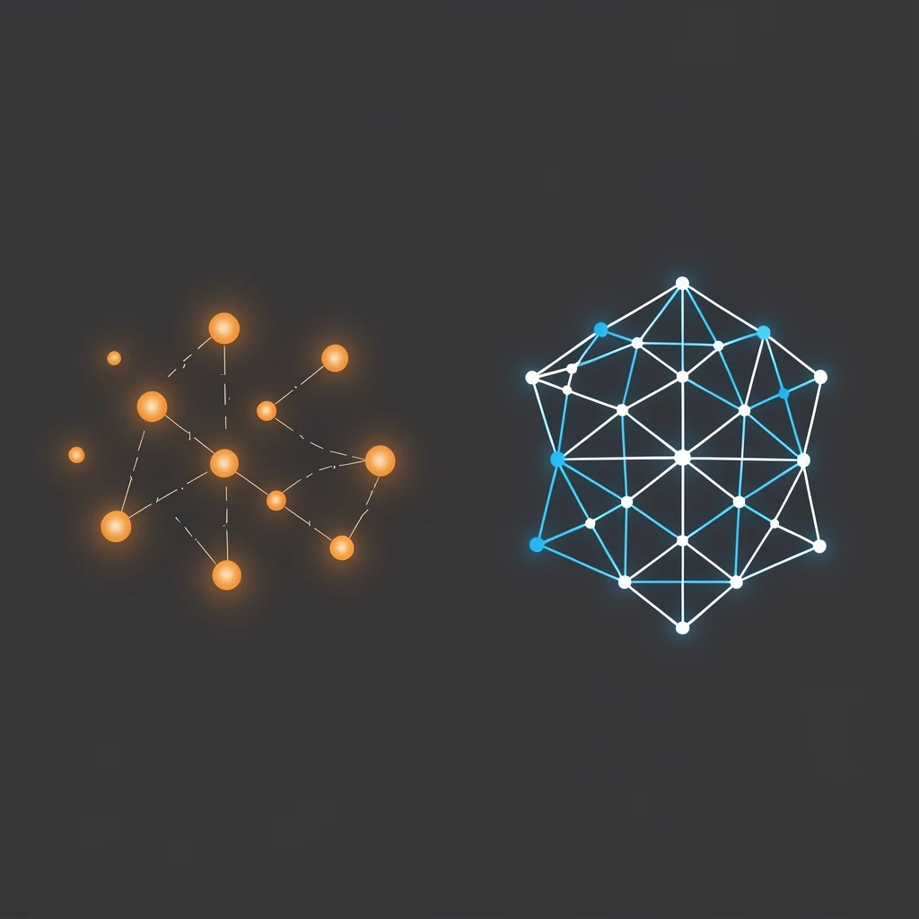 Visual comparison of fragmented point solutions versus integrated AI governance architecture