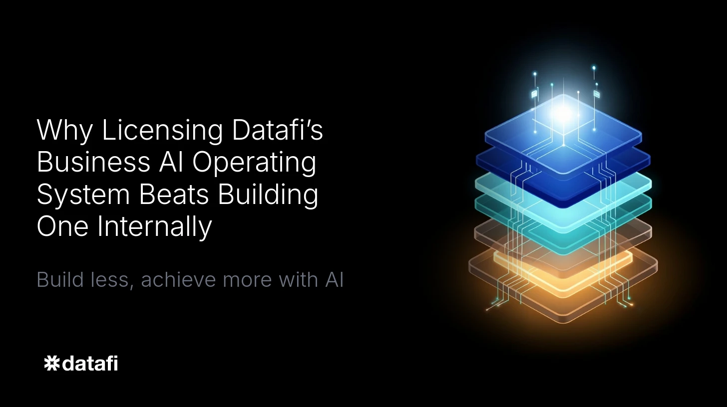 Why Licensing Datafi’s Business AI Operating System Beats Building One Internally